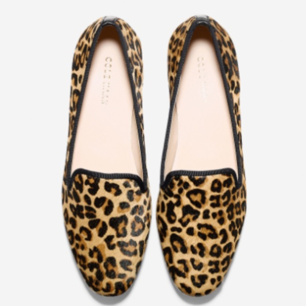 Cole Haan Sabrina Calf Hair Leather Loafers sz 8.5